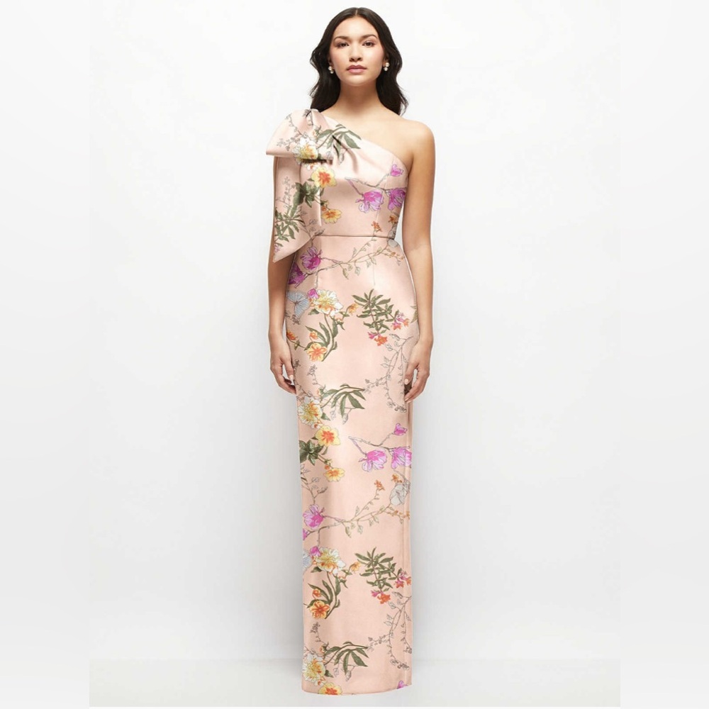 ALFRED SUNG - Dessy Group - Size 6R - Butterfly Botanica Pink Sand